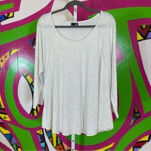 Cruel Denim, Pale Pink Striped Henley Shirt. Size XL. In excellent condition!